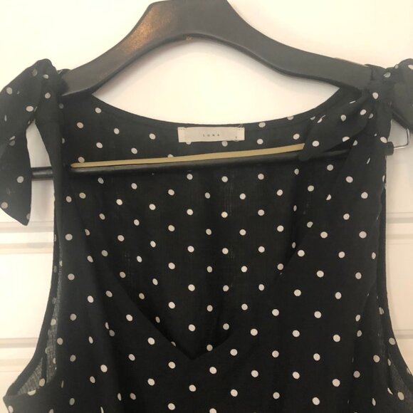 Luna Polka Dot Jumpsuit in Size Small - Picture 3 of 7